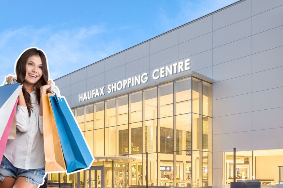 Shopping at Halifax shopping centre